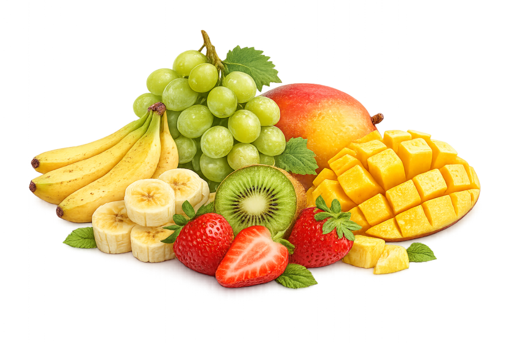 Frutas frescas e deliciosas variadas
